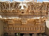 Bekaa Valley 20 Baalbek Temple Of Jupiter Lion Head Carving Frieze
